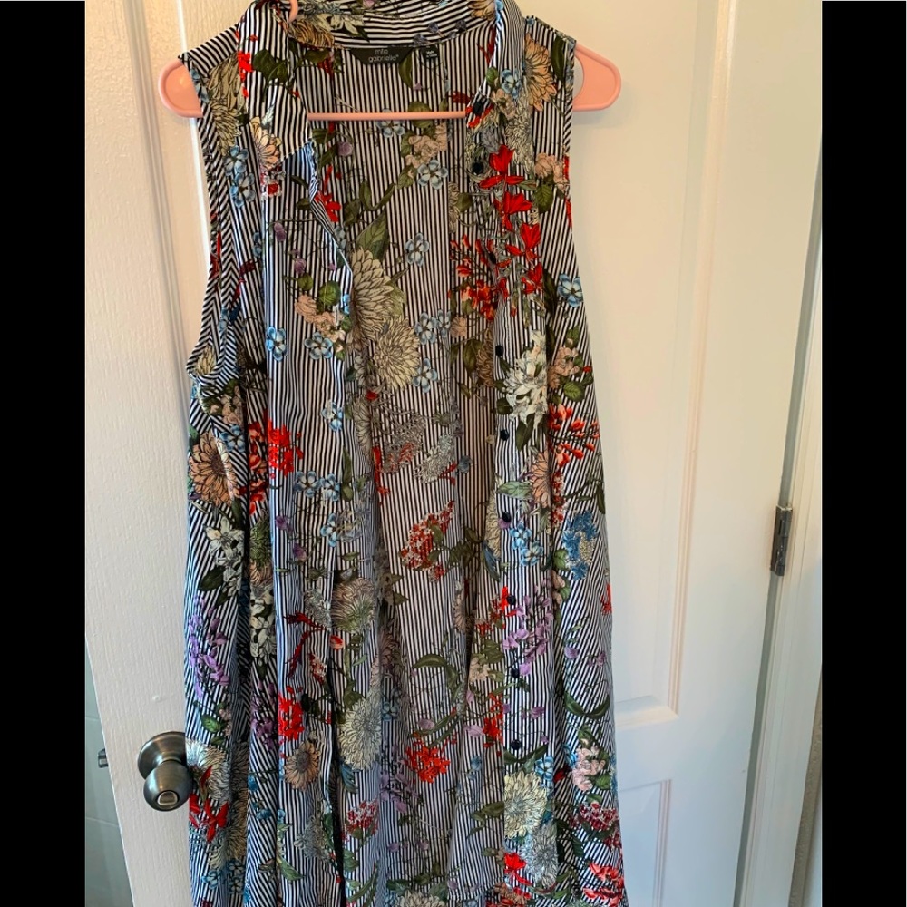 Mlle Gabrielle Multi-Color Knee-Length Vest